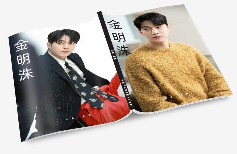 韓国俳優『キム・ミョンス（エル）』写真集1冊 A4ポスター4枚 しおり4枚 LOMOカード10枚-華流グッズストア
