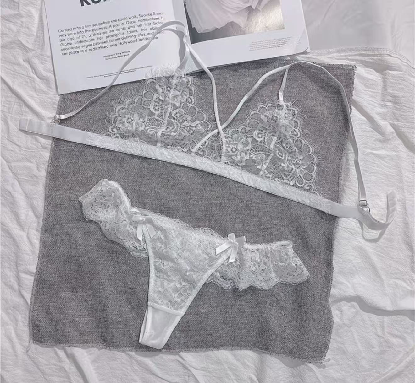 性感蕾絲內衣誘人單層文胸