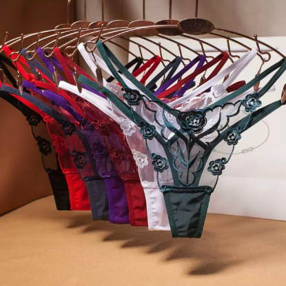 低腰性感女士丁字褲網紗無痕熱辣情趣