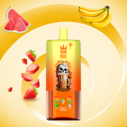BANG BOX 80000 puff 3 in1 Flavor Disposable Vape - Strawberry Banana & Raspberry Watermelon & Love666