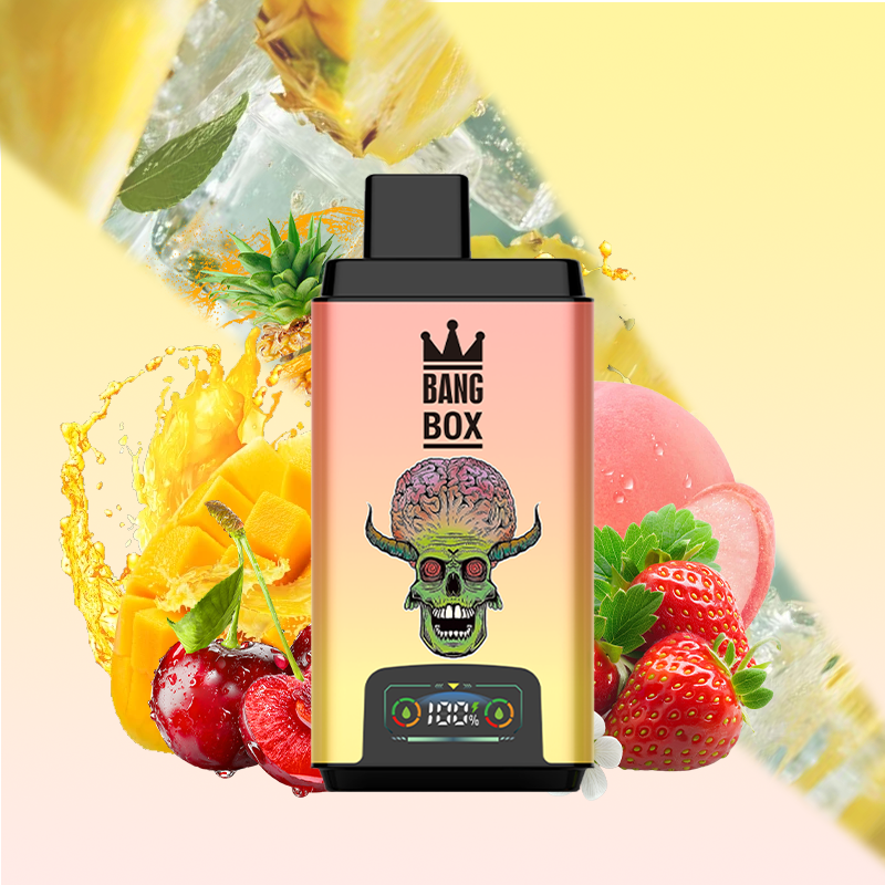 BANG BOX 50000 Puffs Double Flavor Disposable Vape-Pineapple Mango Peach & Strawberry Cherry