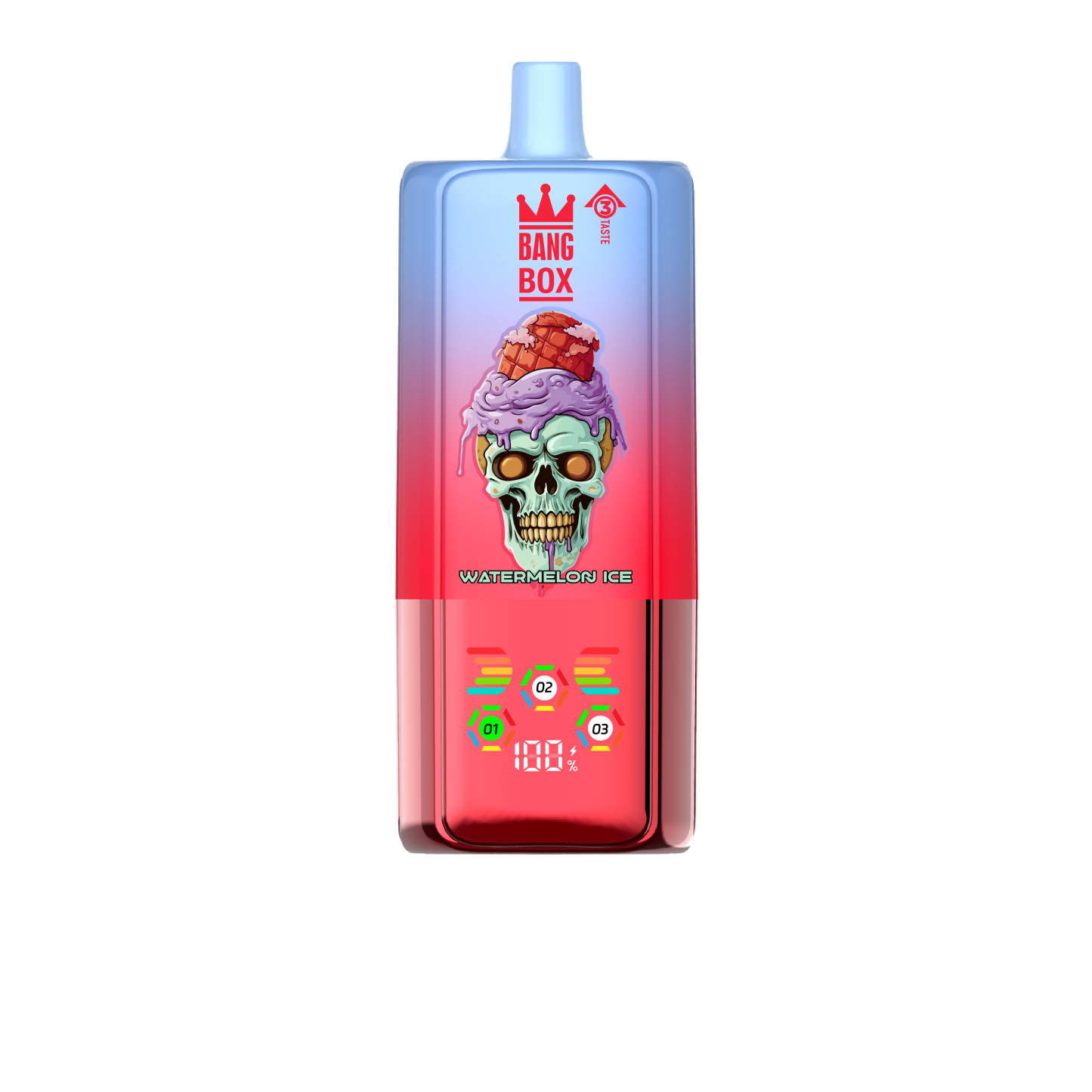 BANG BOX 80000 Puffs 3 in1 Flavor Disposable Vape - Watermelon Ice + Red Bull + Strawberry Kiwi