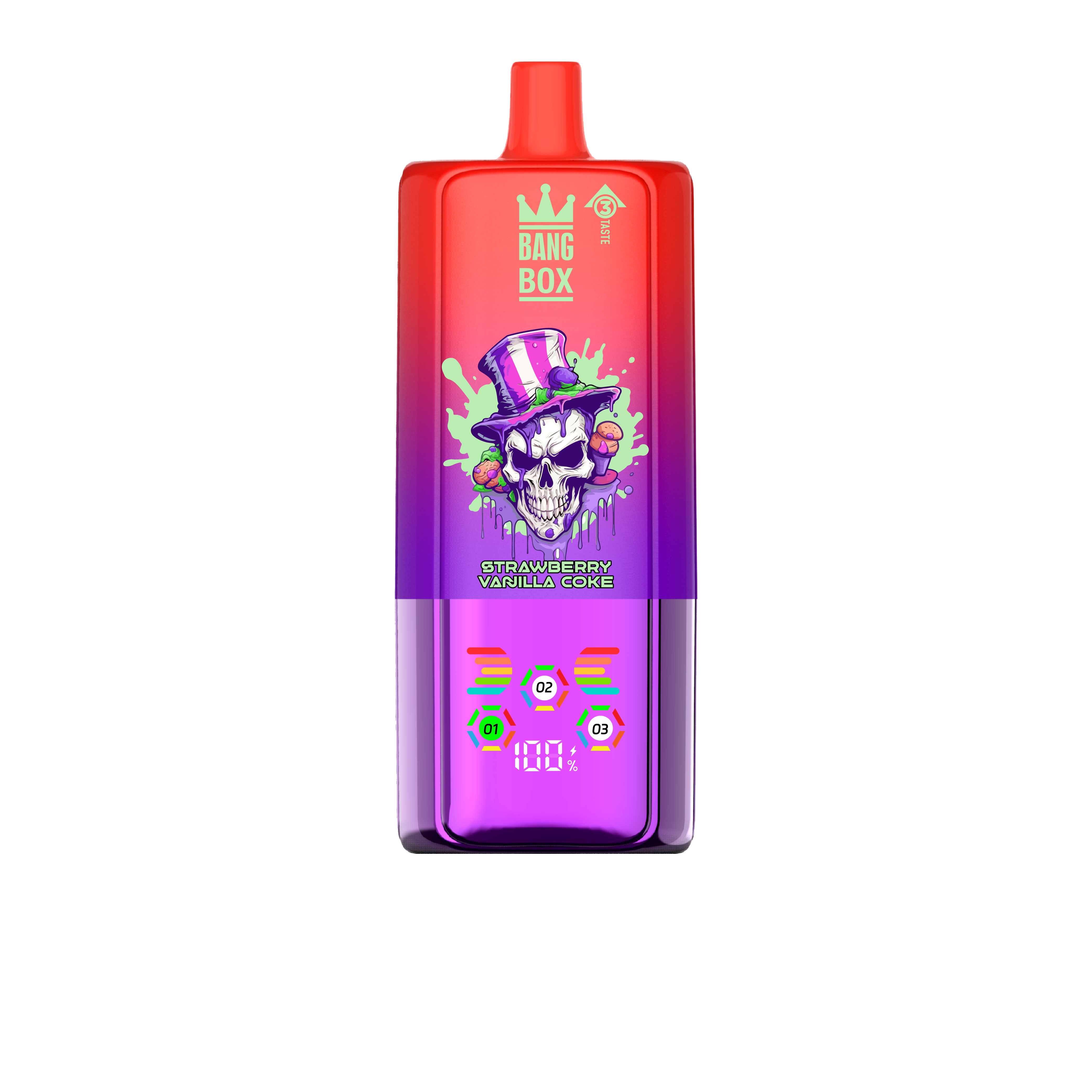 BANG BOX 80000 Puffs 3 in1 Flavor Disposable Vape - Strawberry Vanilla Cola & Sour Apple Raspberry & Lemon Lime