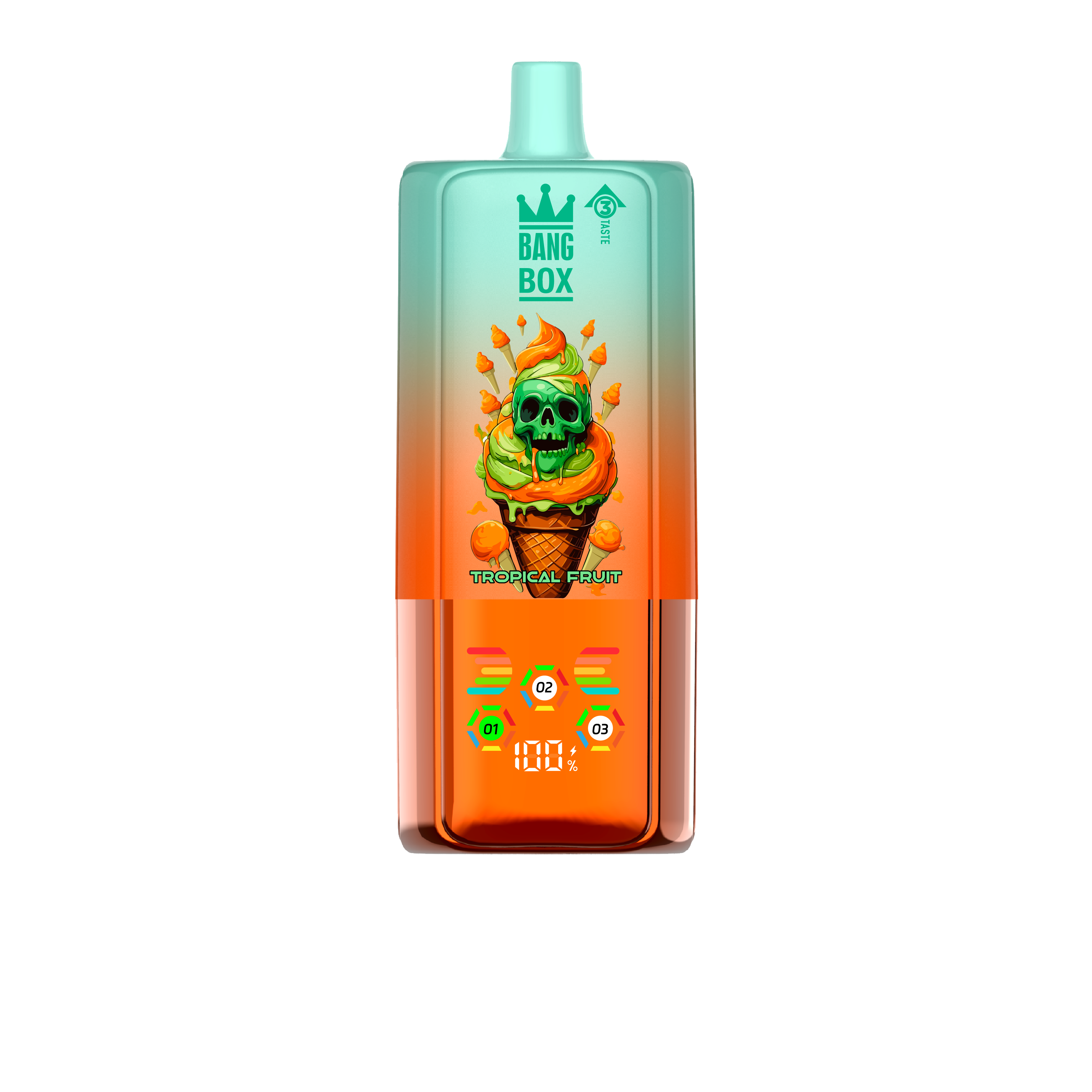 BANG BOX 80000 Puffs 3 in1 Flavor Disposable Vape - Tropical Fruit & Strawberry Watermelon & Lemon Peach