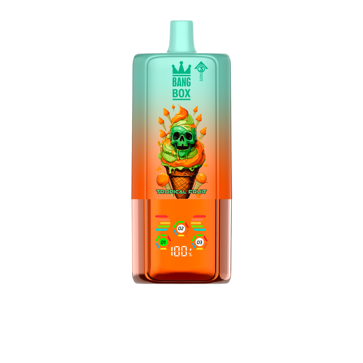 BANG BOX 80000 Puffs 3 in1 Flavor Disposable Vape - Tropical Fruit & Strawberry Watermelon & Lemon Peach