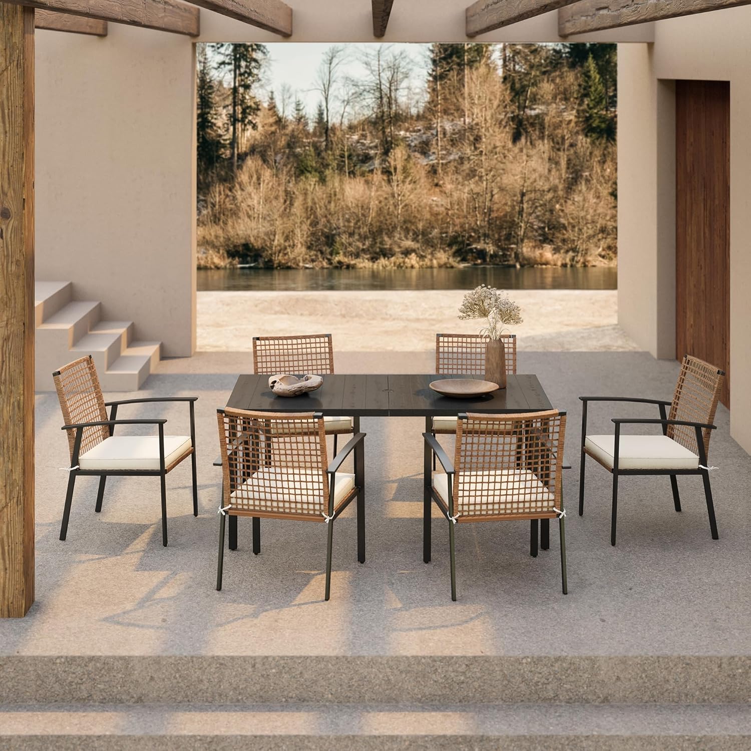 7 Pieces Patio Dining Set