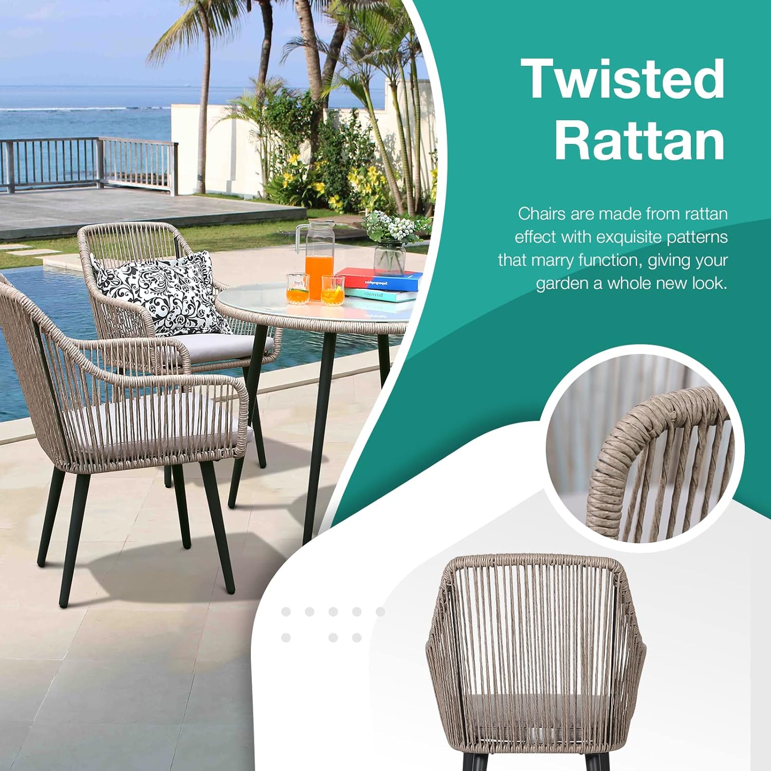5-Piece Patio Dining Set
