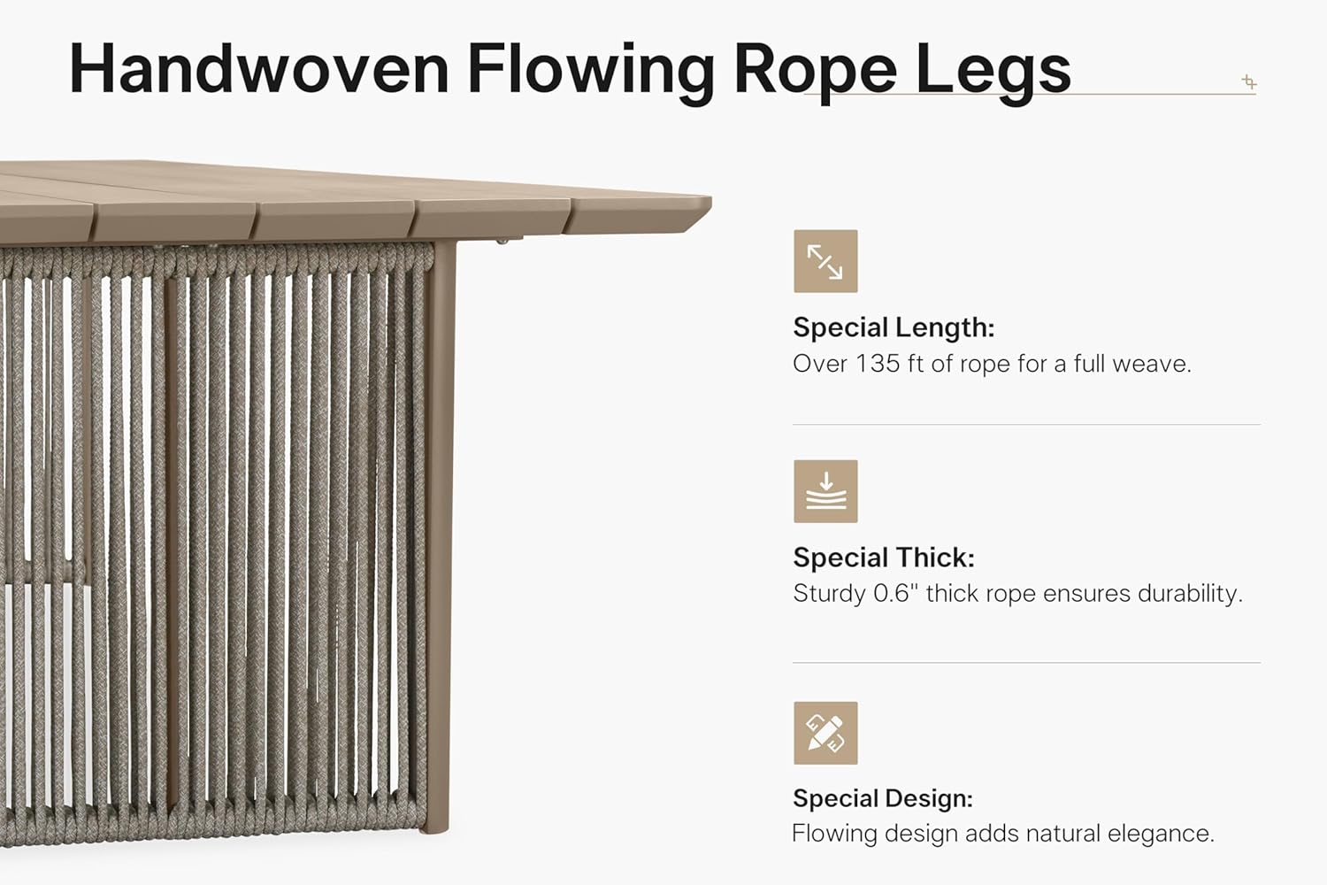 7 Pieces Outdoor Dining Set for 6