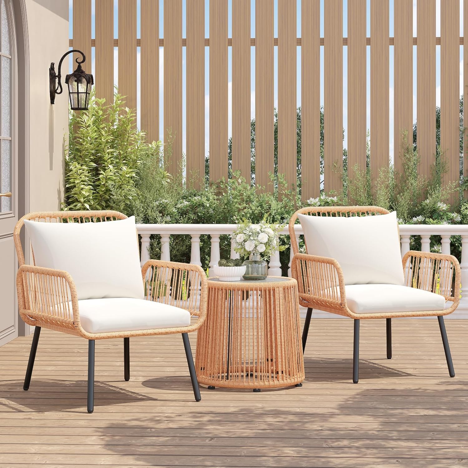 3 Pieces Patio Bistro Sets