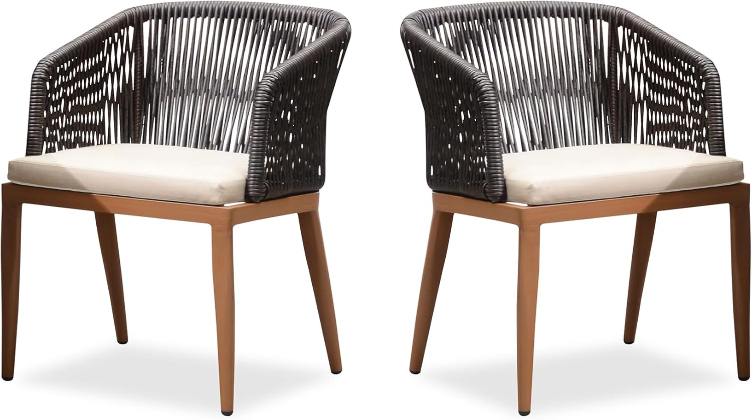 2 Pieces Outdoor Dining Chair