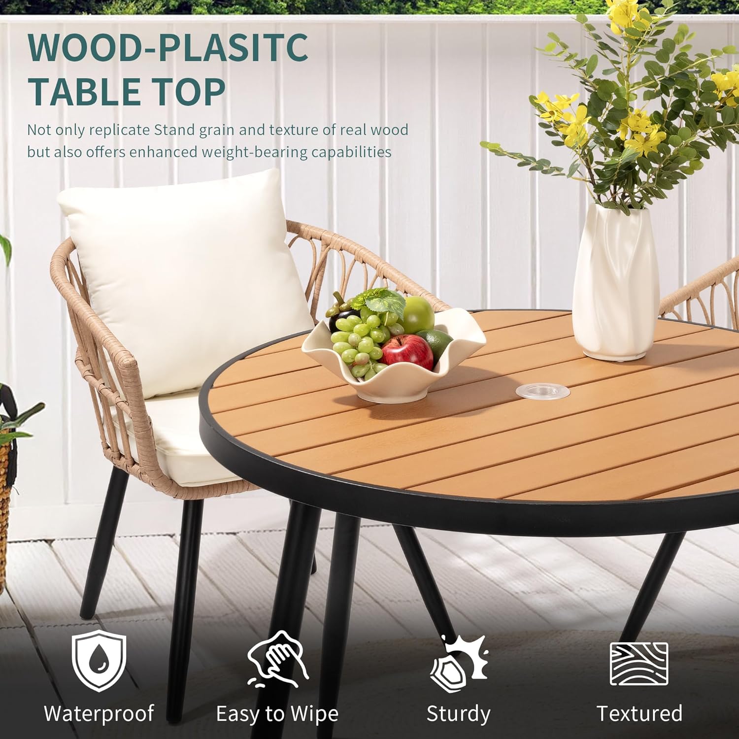 5-Pieces Patio Dining Set