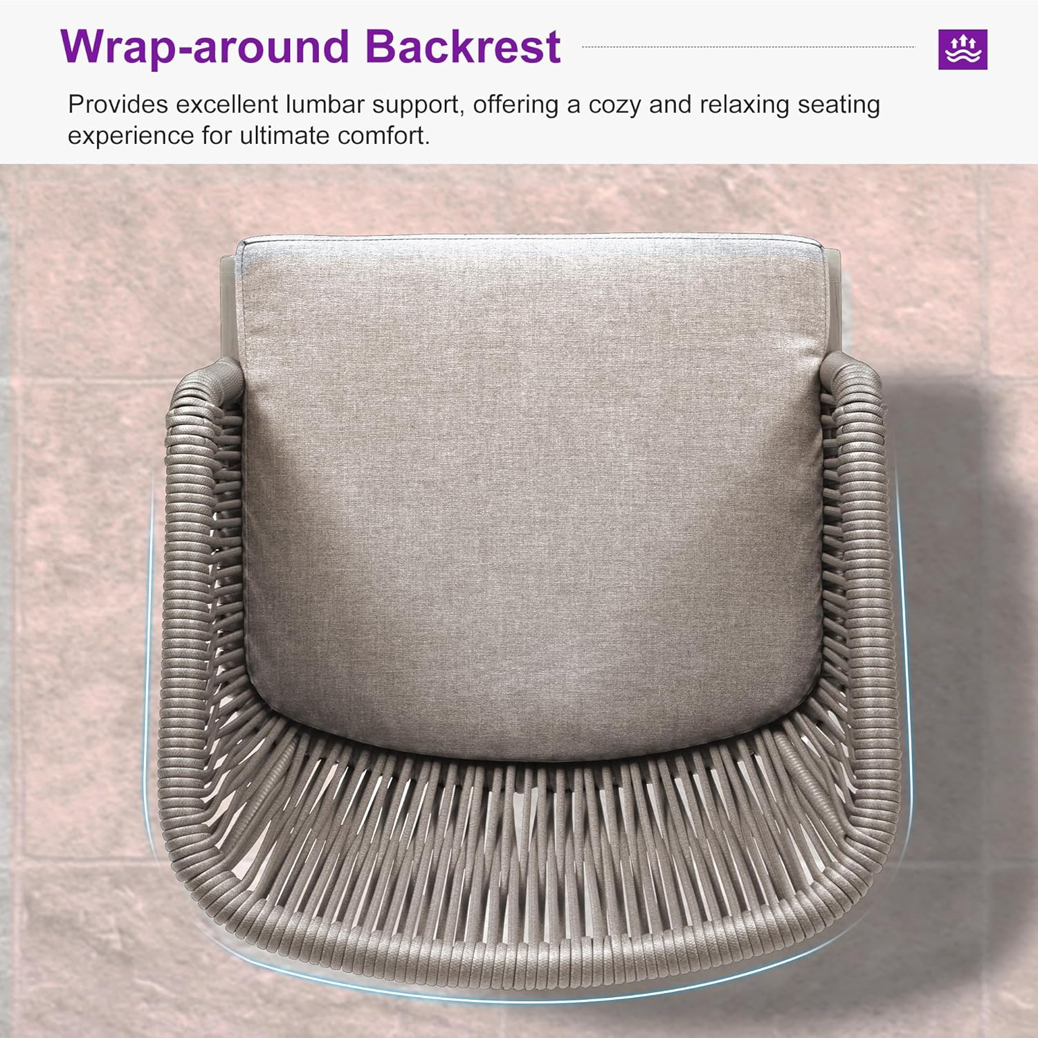 2 Pieces Outdoor Dining Chairs 