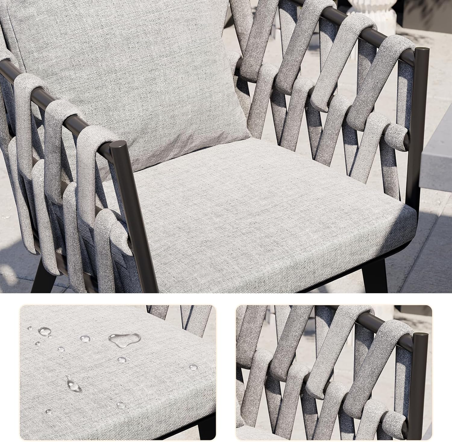 7 Piece Outdoor Patio Dining Table Set