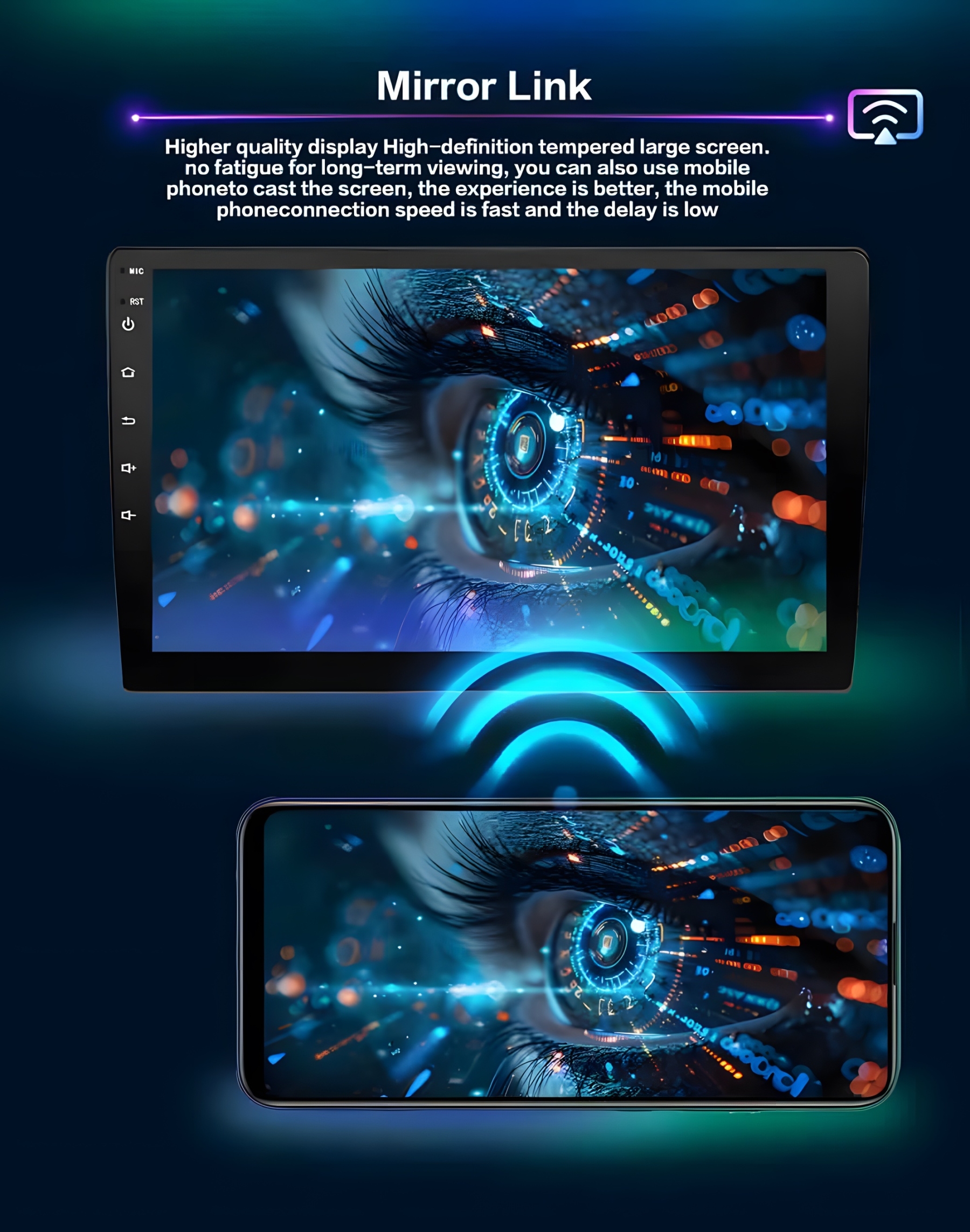 2Din Android 8+128G 4G WIFI For Toyota Fortuner HILUX Revo Vigo 2007-2015 Autoradio Multimedia Player