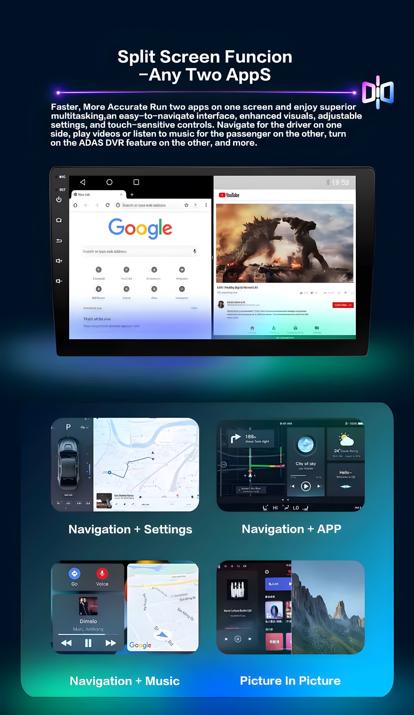 2Din Android 8+128G 4G WIFI For Toyota Fortuner HILUX Revo Vigo 2007-2015 Autoradio Multimedia Player