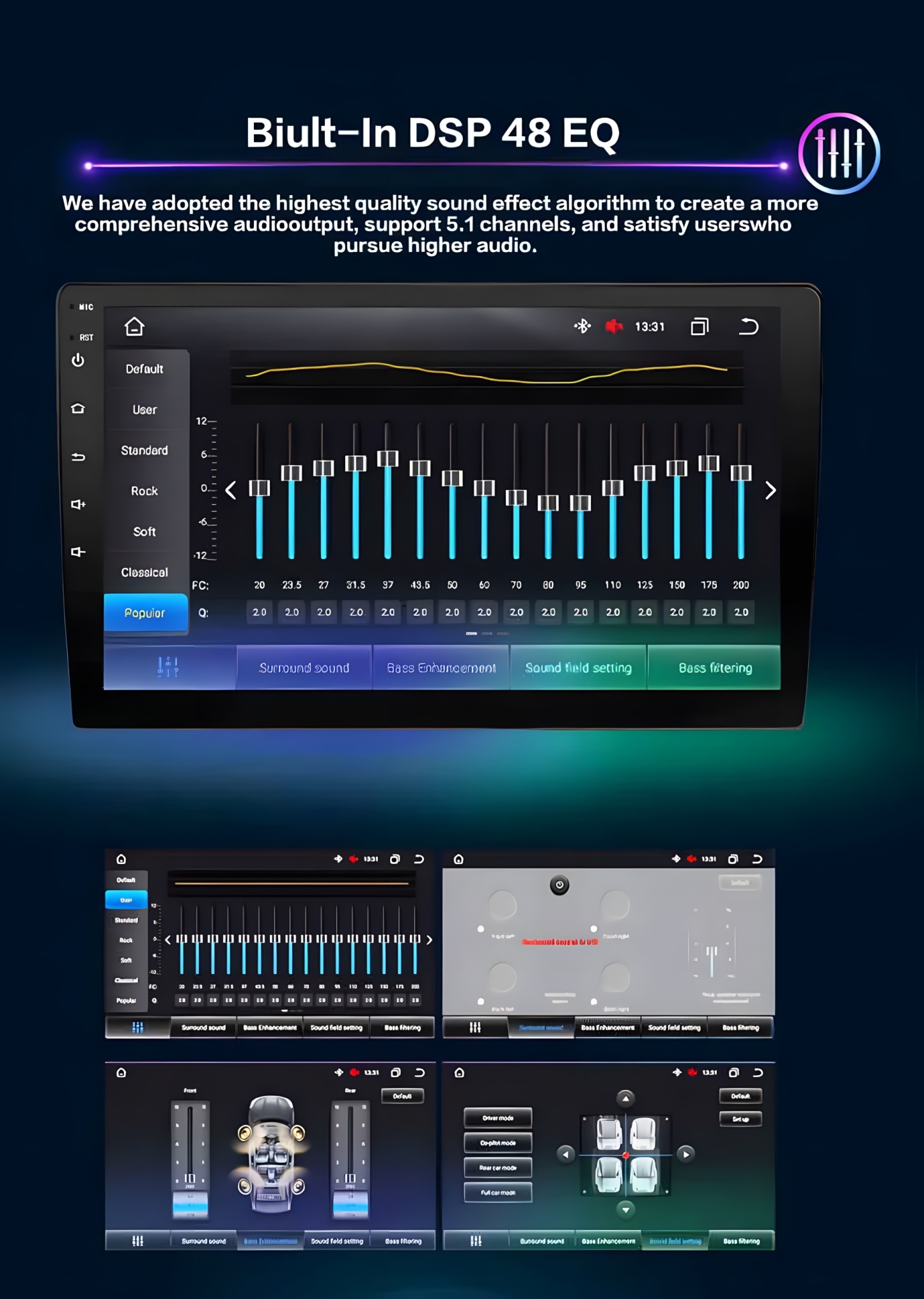2Din Android 8+128G 4G WIFI For Toyota Fortuner HILUX Revo Vigo 2007-2015 Autoradio Multimedia Player