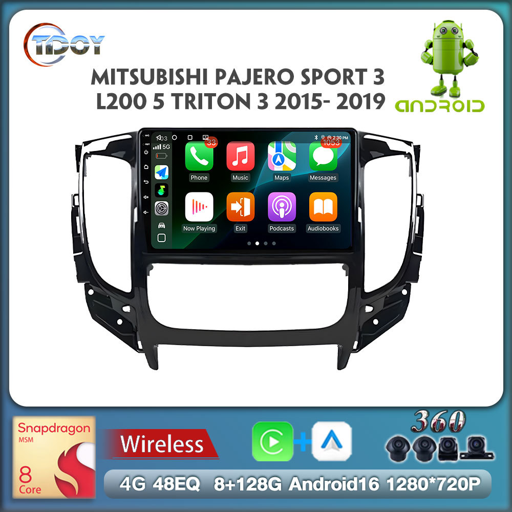 Android 16 Player For Mitsubishi Pajero Sport 3 L200 5 Triton 3 2015 2016 2017 2018 2019 Autoradio Car Radio