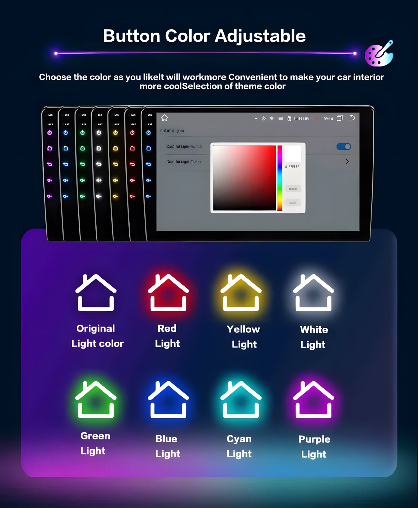 2Din Android 8+128G 4G WIFI For Toyota Fortuner HILUX Revo Vigo 2007-2015 Autoradio Multimedia Player