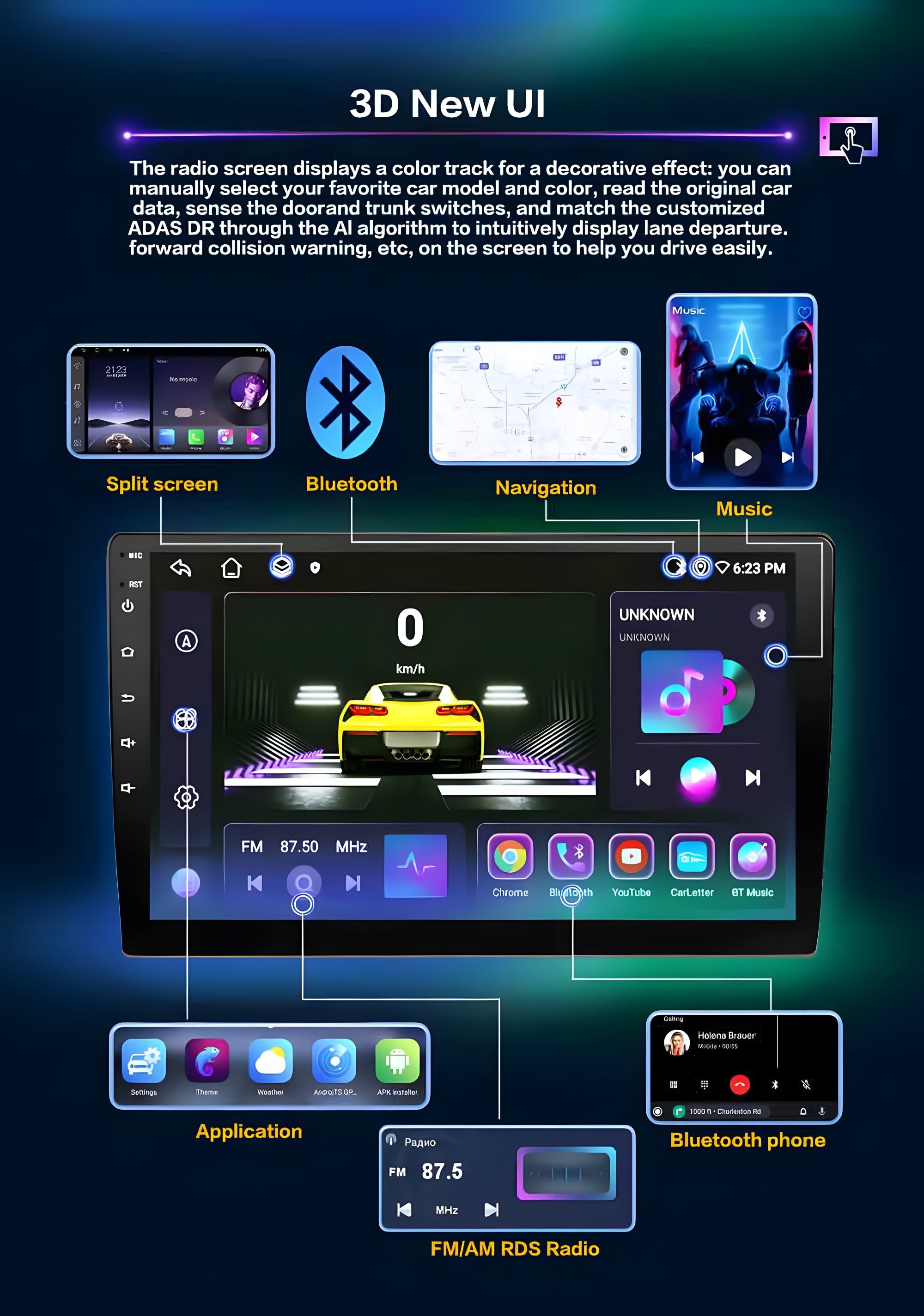 2Din Android 8+128G 4G WIFI For Toyota Fortuner HILUX Revo Vigo 2007-2015 Autoradio Multimedia Player