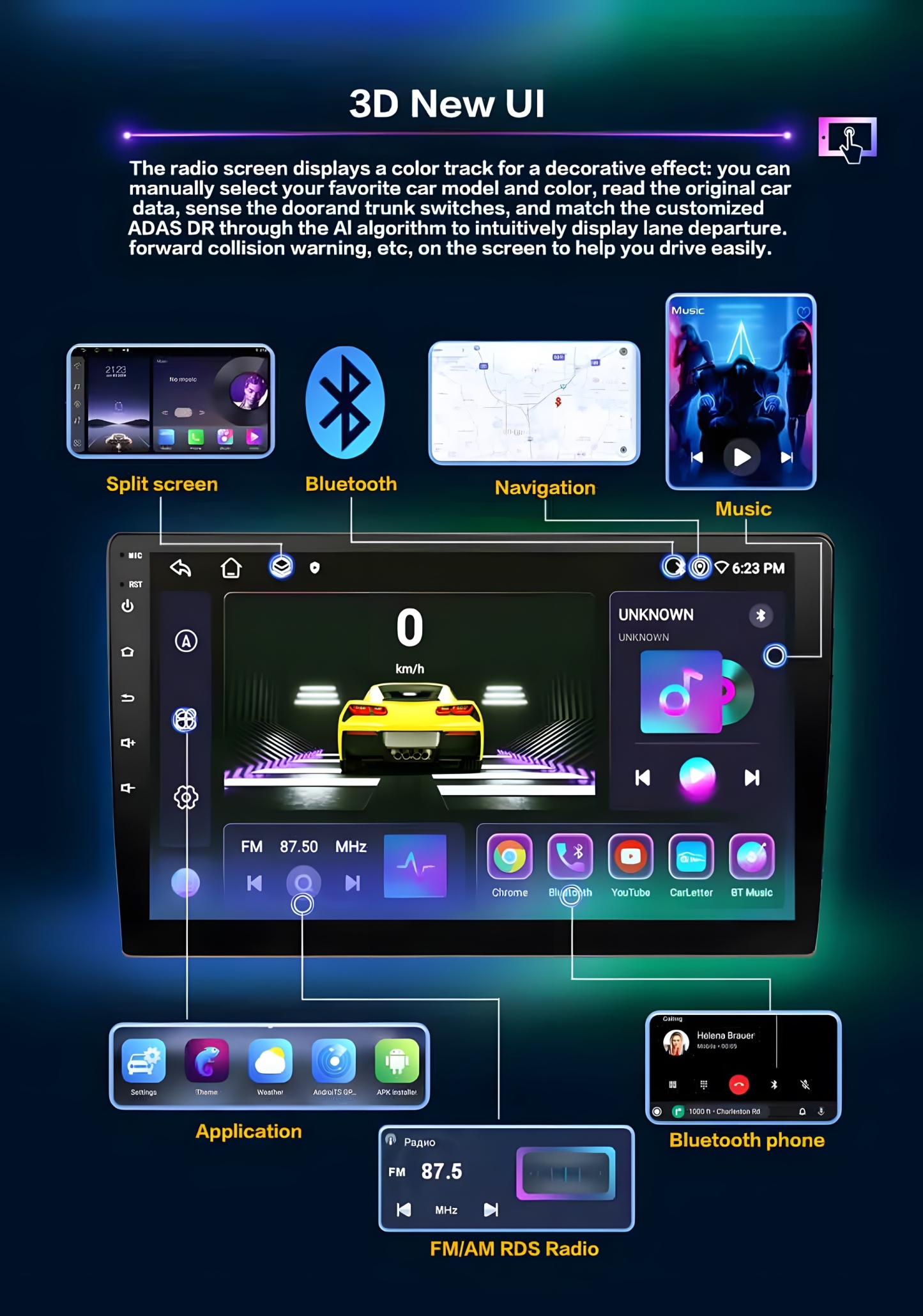 2Din Android 8+128G 4G WIFI For Toyota Fortuner HILUX Revo Vigo 2007-2015 Autoradio Multimedia Player