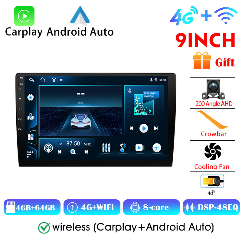 Andorid 16 Player Autoradio 8+128G 360Vertion Car Radio Multimedia FM/AM 360Camera USB