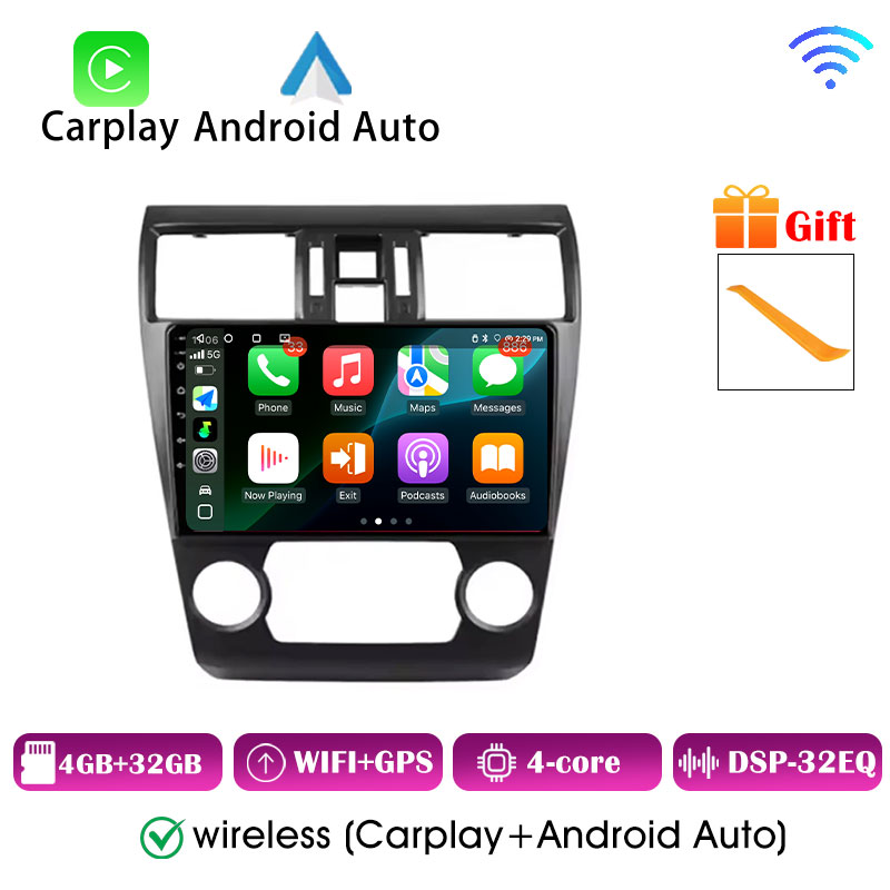 2Din Carplay Android Auto Wireless For Subaru Levorg VM 2014 - 2020 Android 16 Player 8Core 4G Wifi