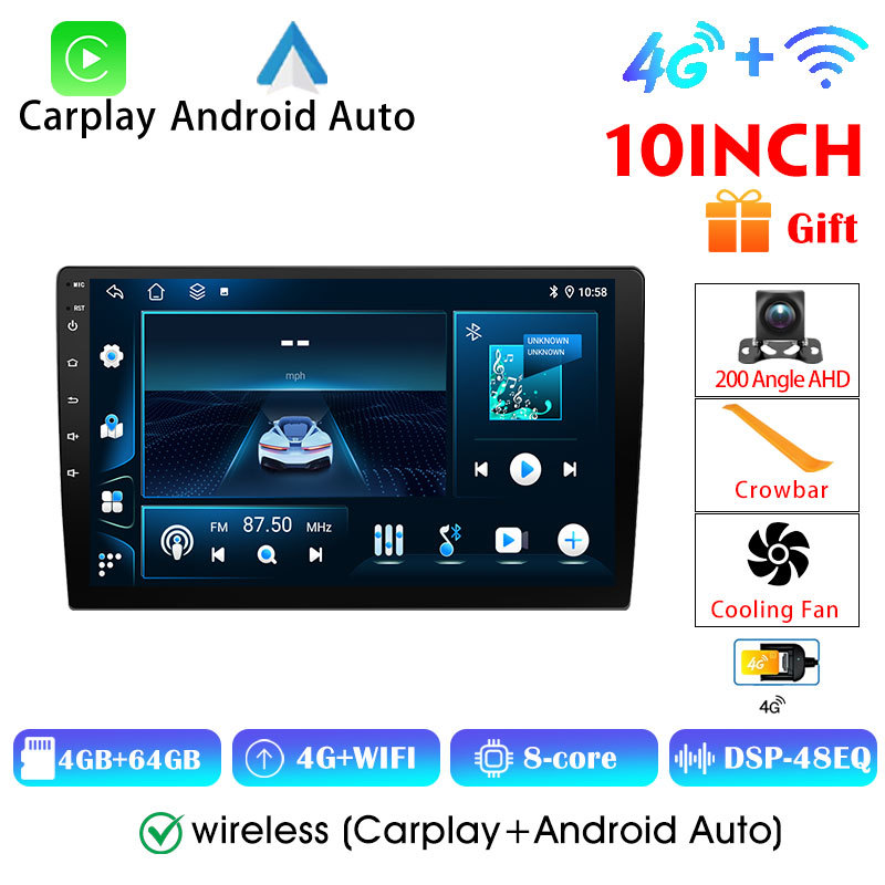 Andorid 16 Player Autoradio 8+128G 360Vertion Car Radio Multimedia FM/AM 360Camera USB