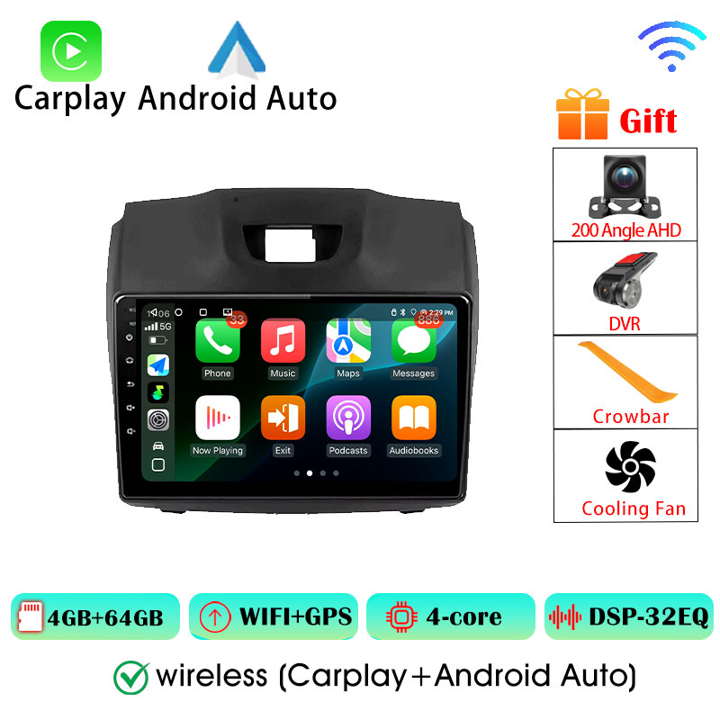 2Din Android Carplay Android Auto Wireless For Chevrolet Holden S10 TRAILBLAZER COLORADO ISUZU DMAX Android 16