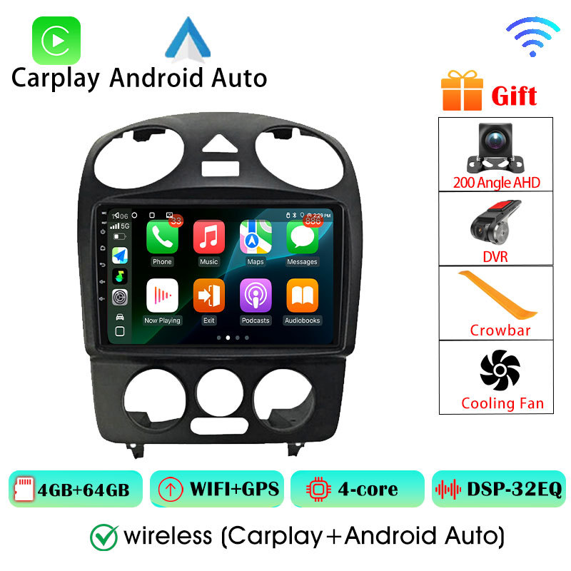 Android 16 Player Car Radio For VW Volkswagen Beetle 2000 - 2012 Multimedia Automotive 8Core 6+128G