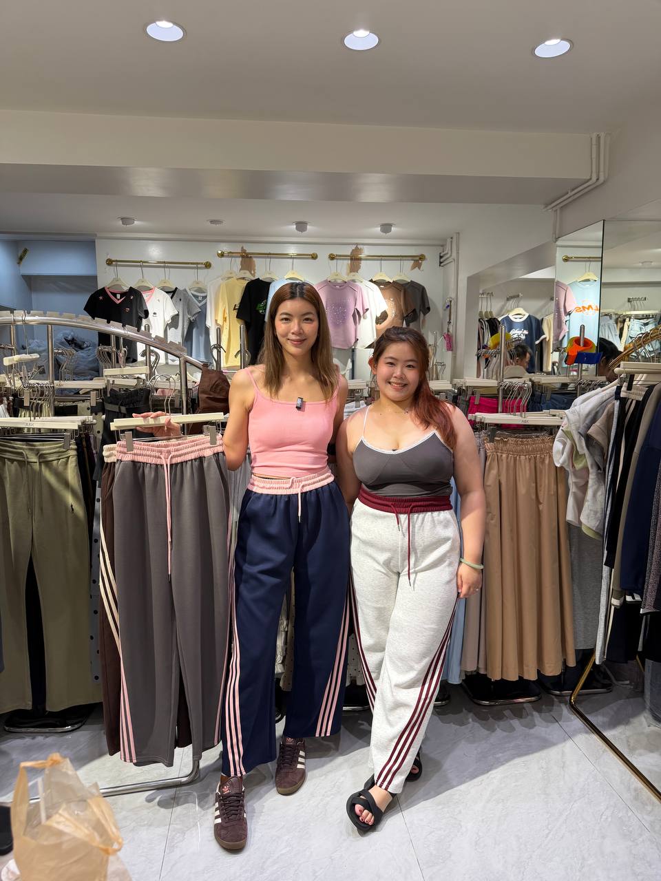 UM86 Double colour Long pants