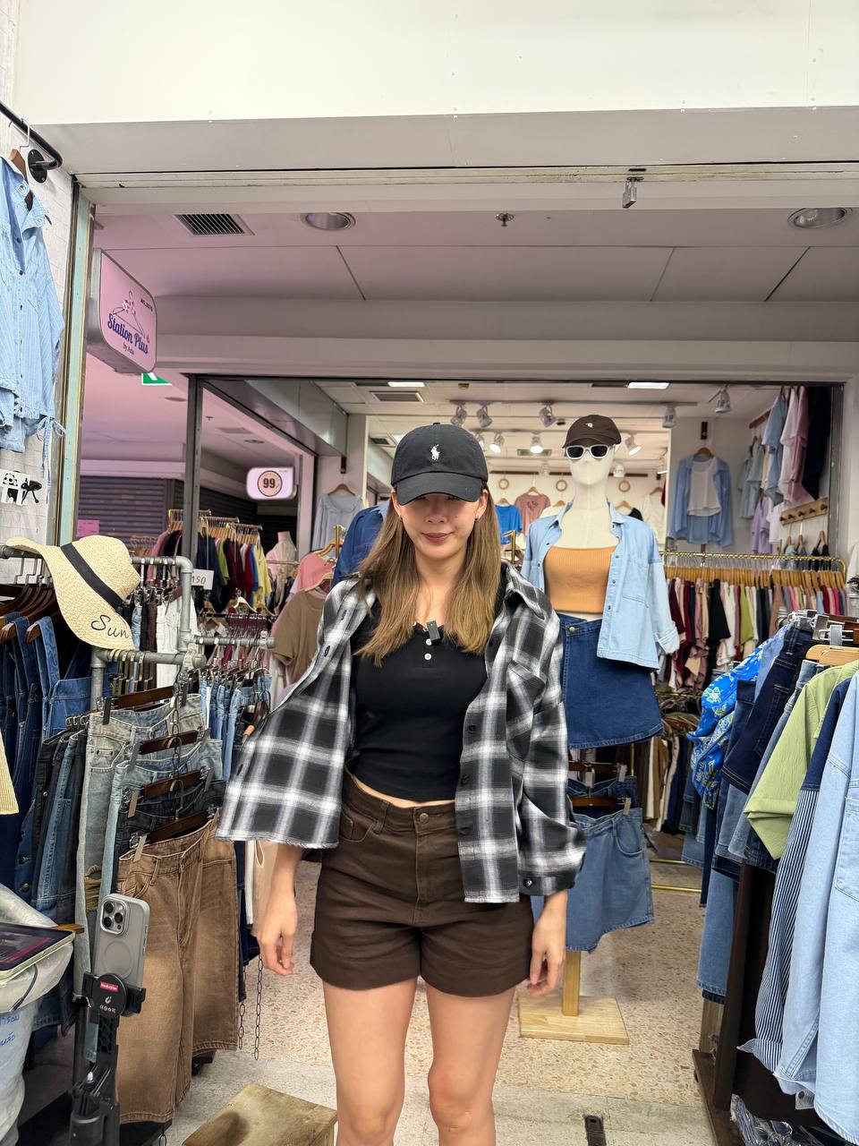 SP220 Checkered blouse