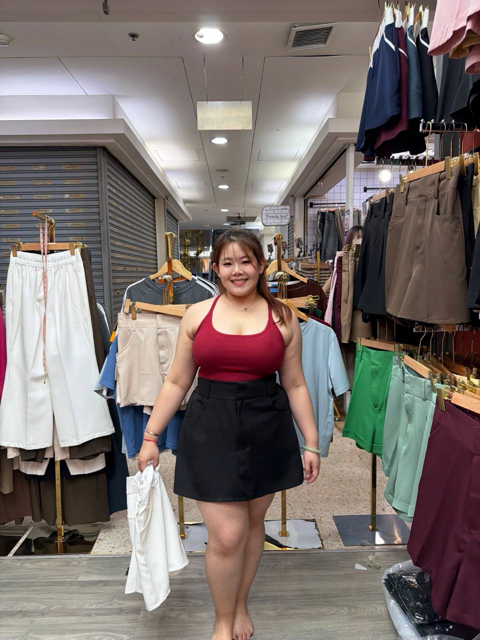 BT314 Nat High waist shorts 