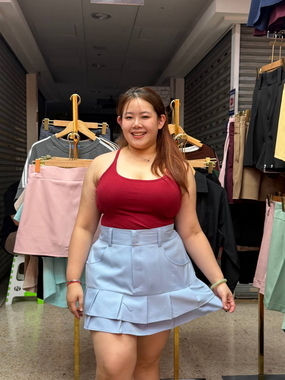 BT326 twin High waist short skirt 