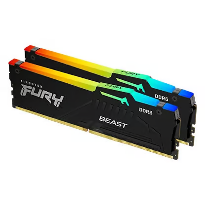 Kingston FURY Beast RGB DDR5 64GB (32GB x 2) 6000MHz CL36 #KF560C36BBE2AK2-64