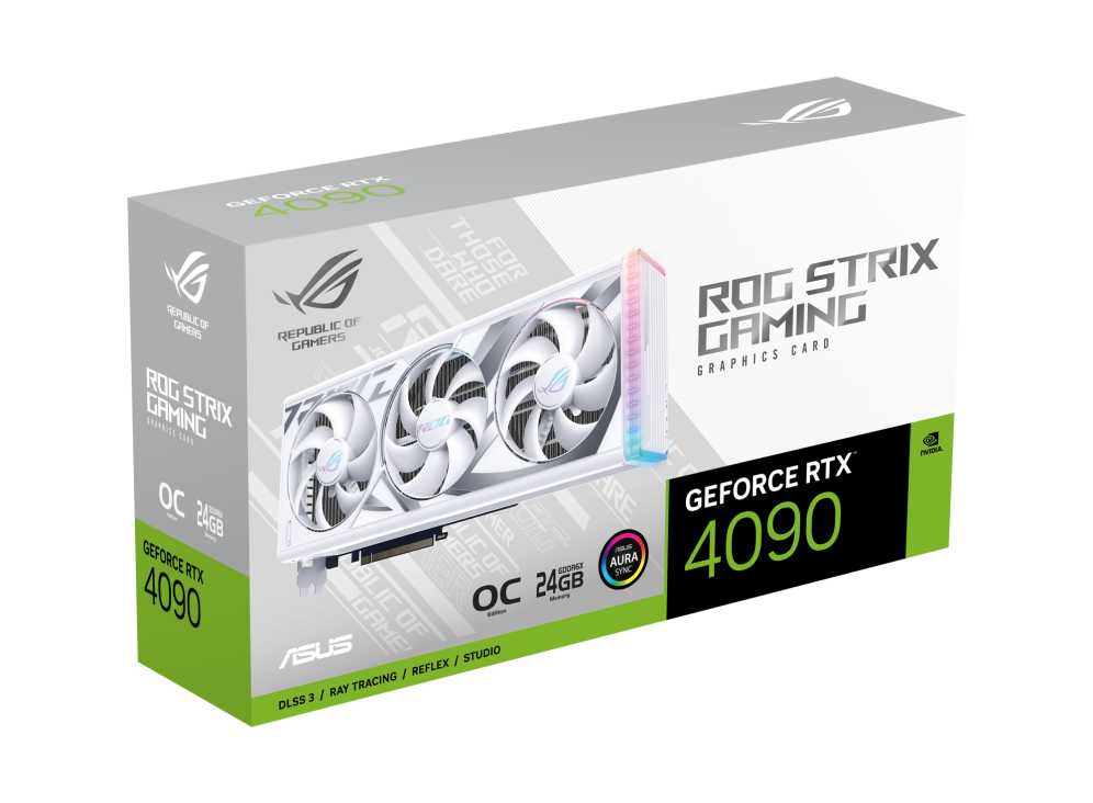 ROG Strix GeForce RTX™ 4090 24GB GDDR6X White OC Edition