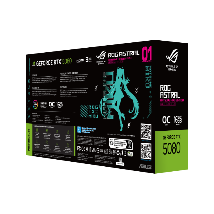 ROG 夜神 RTX5080 RO姬x初音未来版 显卡