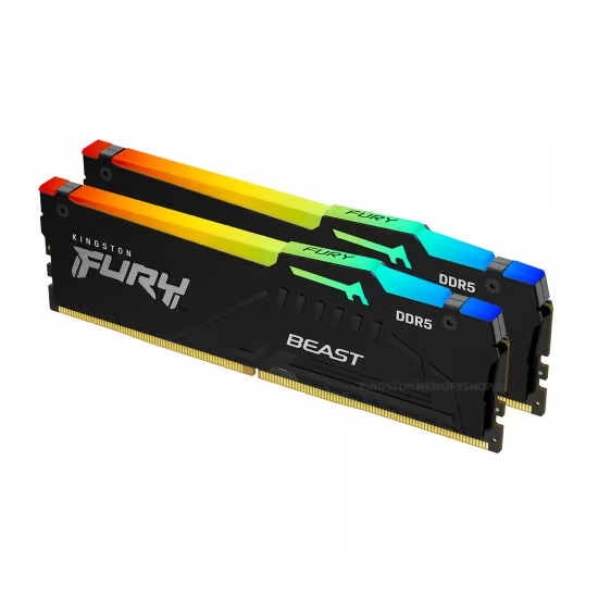 Kingston FURY Beast RGB 32GB (16GB x 2) DDR5 6000MHz CL30 #KF560C30BBEAK2-32