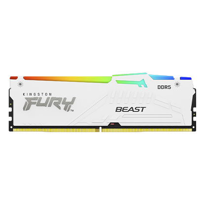 Kingston FURY Beast RGB DDR5 White 64GB (32GB x 2) 6000MHz CL30 #KF560C30BWEAK2-64