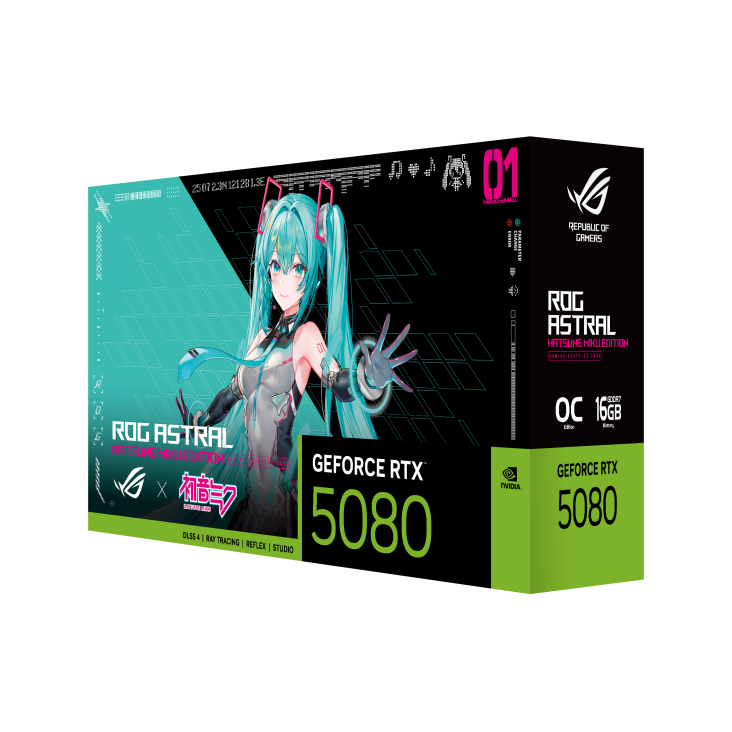 ROG 夜神 RTX5080 RO姬x初音未来版 显卡