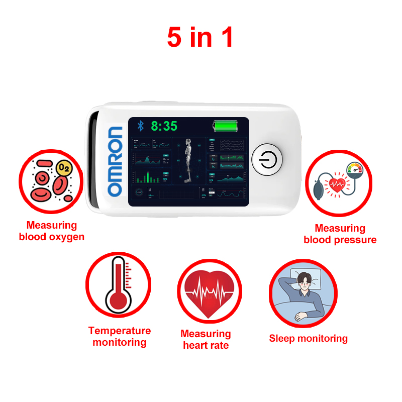 【11 az 1-ben】Omron, nem invazív, többfunkciós vércukormérő
