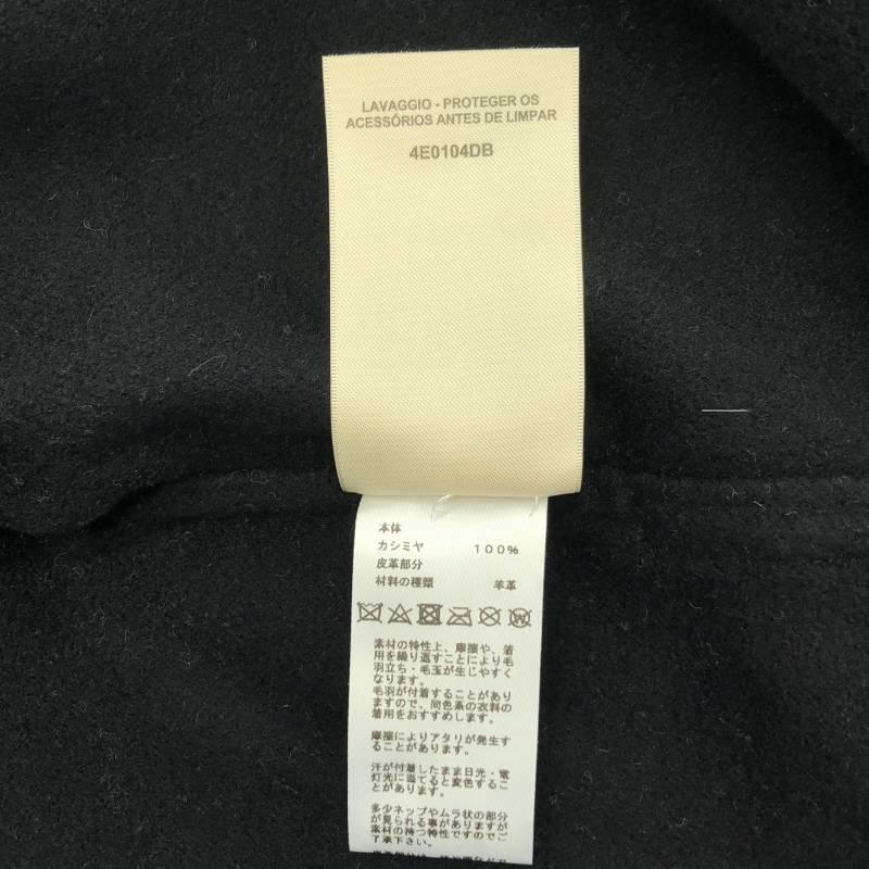 【美品】  HERMES / エルメス | 2023AW | カシミヤ ハイネック ベルテッド ガウンコート | 40 | ネイビー | レディース