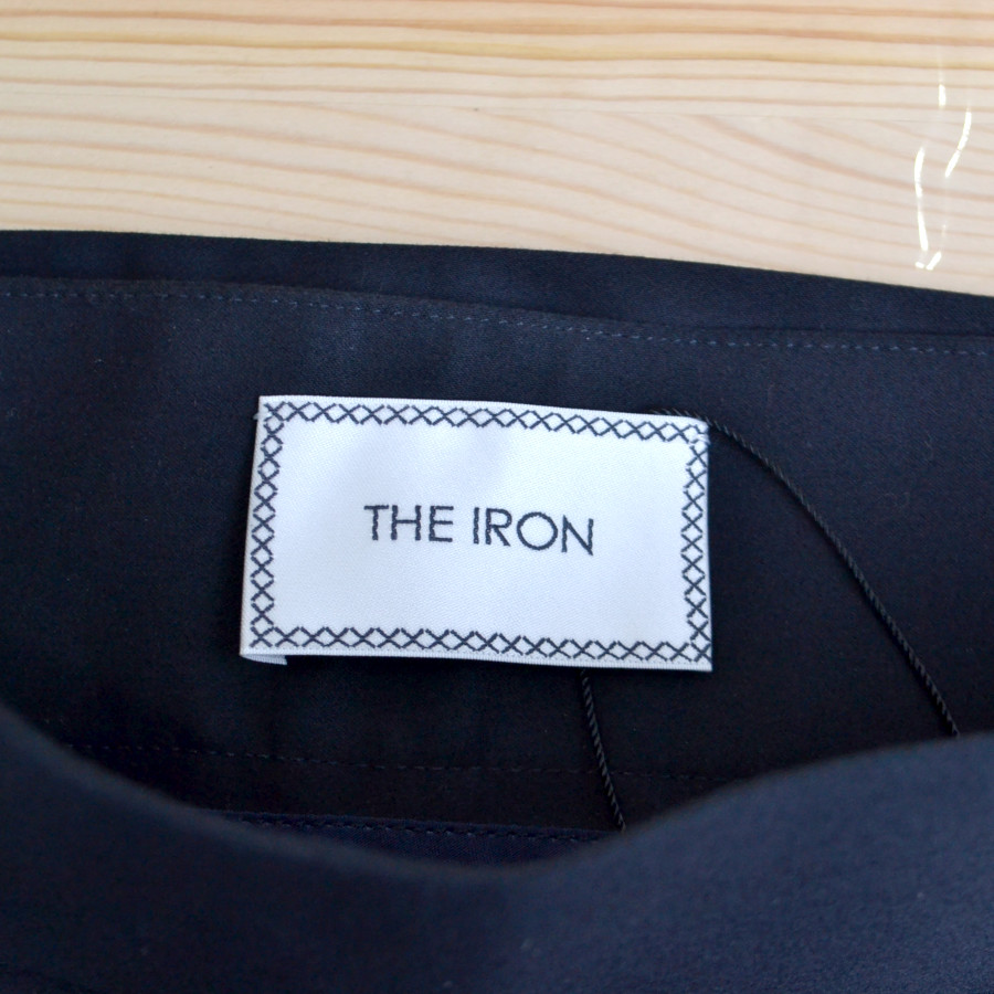THE IRON / アイロン | コットンリヨセルストレッチベルテッドワイドパンツ | S |