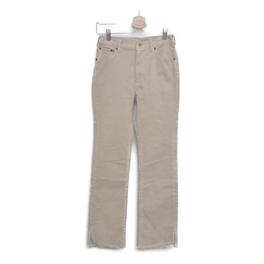 SPICK&SPAN / スピックスパン | 2019年モデル | 裾カットオフコーデュロイスリムストレートパンツ | 34 |