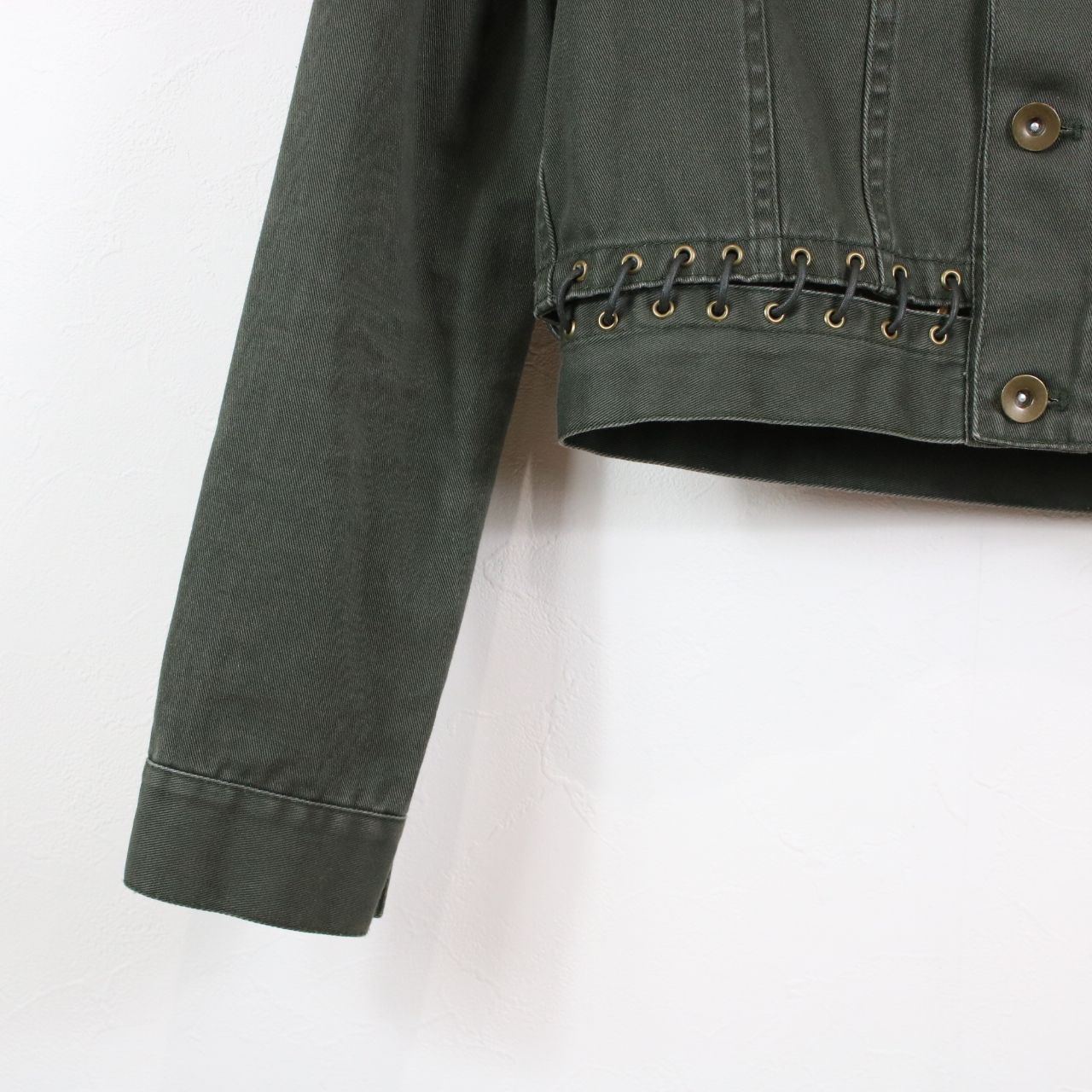 Ameri VINTAGE / アメリヴィンテージ | LACE UP CHIBI MILITARY JACKETミリタリージャケット | M |