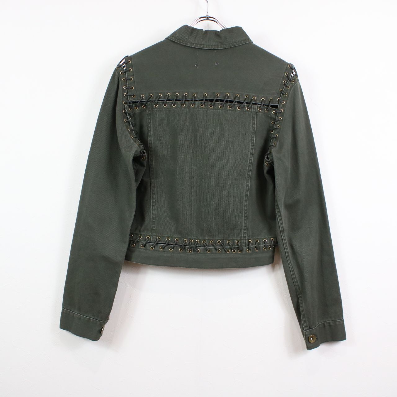 Ameri VINTAGE / アメリヴィンテージ | LACE UP CHIBI MILITARY JACKETミリタリージャケット | M |