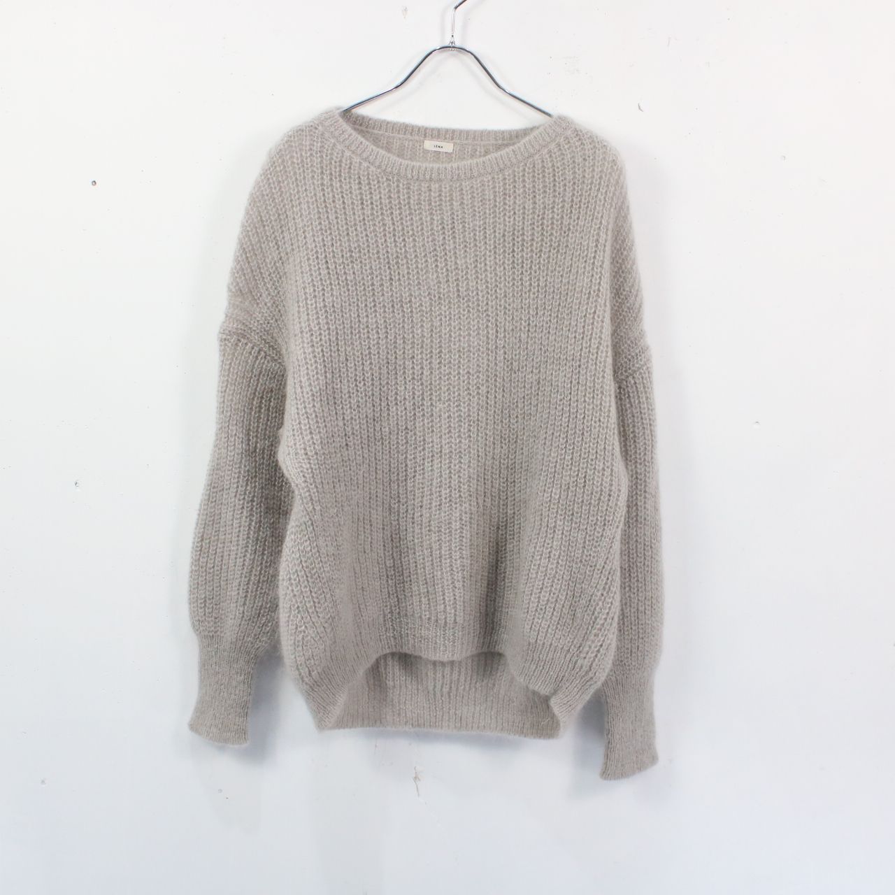 IENA / イエナ | 2019AW | モヘヤ混ボートネックワイドプルオーバー |