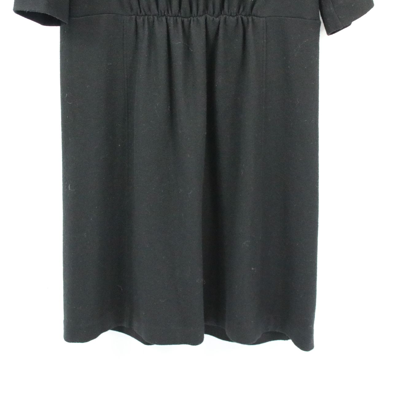 YOKO CHAN / ヨーコチャン | Half-sleeve Wool Dress 半袖 ウールワンピース ドレス | 36 |