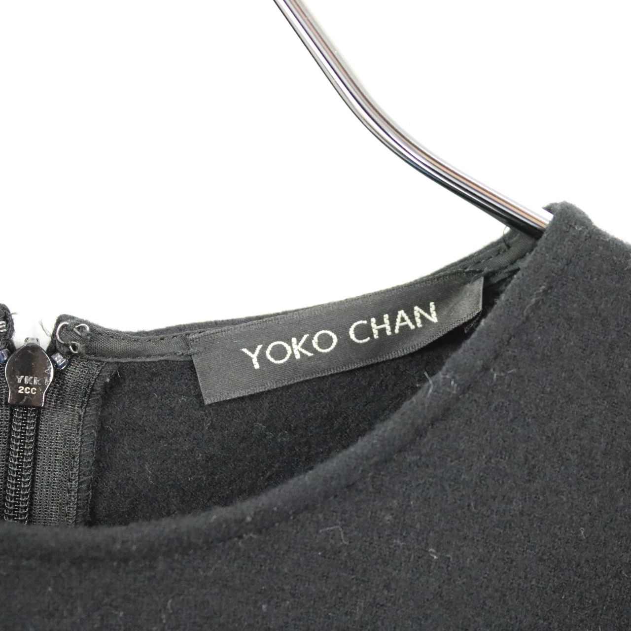 YOKO CHAN / ヨーコチャン | Half-sleeve Wool Dress 半袖 ウールワンピース ドレス | 36 |