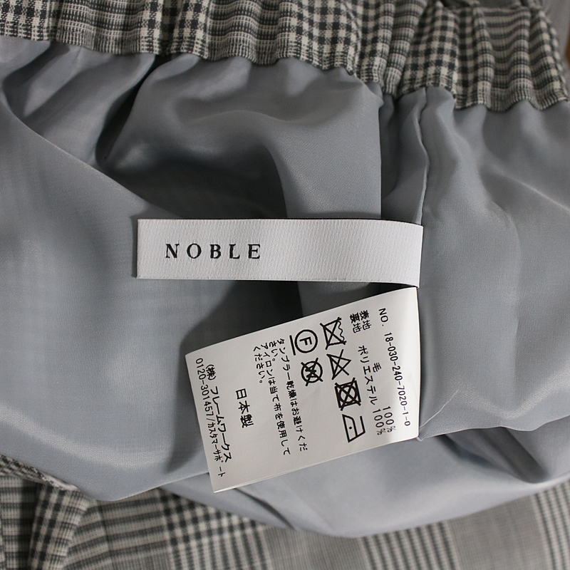 NOBLE /ノーブル | 2018SS | 2/60ウールタックギャザーパンツ | 38 | レディース