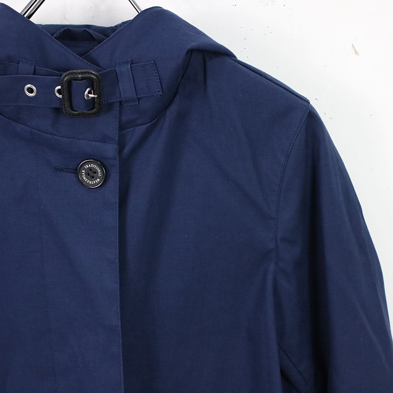 Traditional Weatherwear / トラディショナルウェザーウェア | DELVINE Aラインフーテッドコート | 32 | レディース